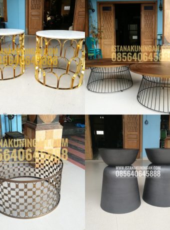 meja tembaga kuningan